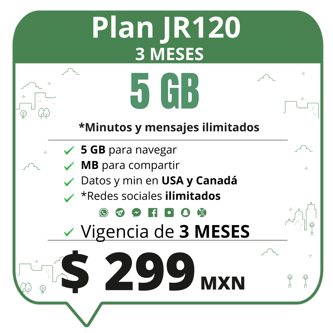 JR 120 3 meses