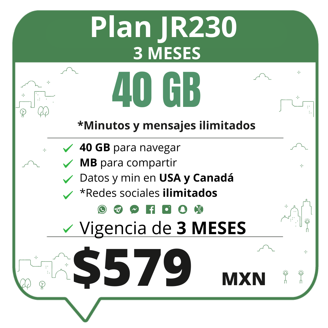 JR 230 3 meses