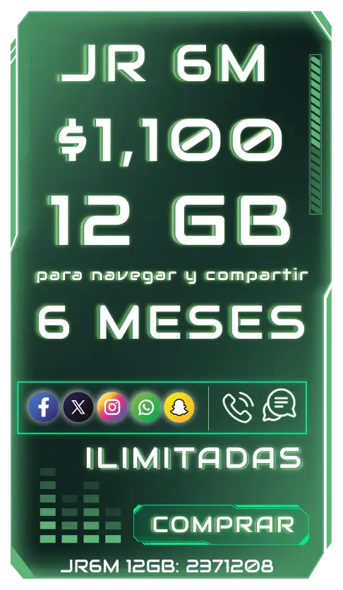 Plan JR 1100 6 Meses