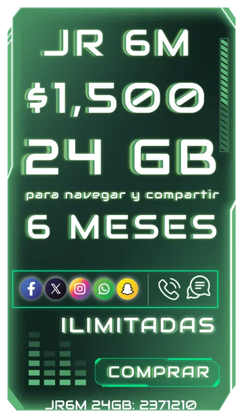 Plan JR 1500 6 Meses