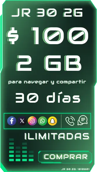 Plan JR 30 2G 30 dias