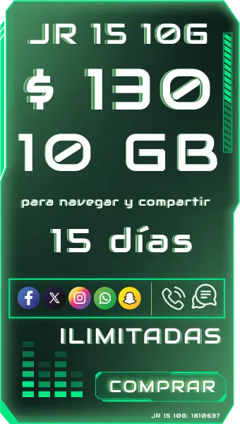 Plan JR 15 10G 15 dias