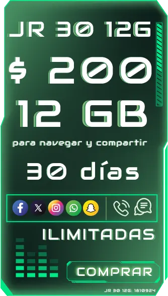Plan JR 30 12G 30 dias
