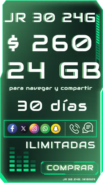 Plan JR 30 24G 30 dias