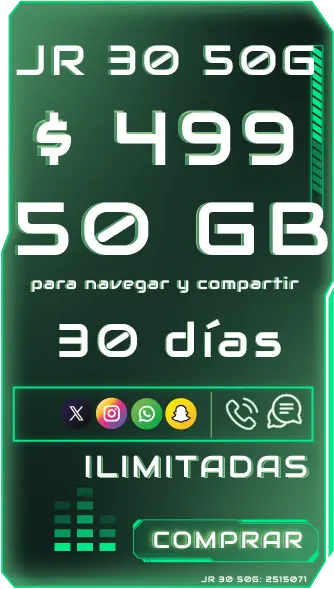 JR 30 50GB 30 dias