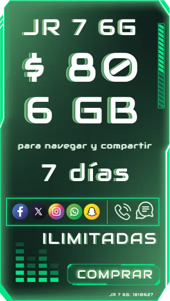 Plan JR 7 6G 7 dias